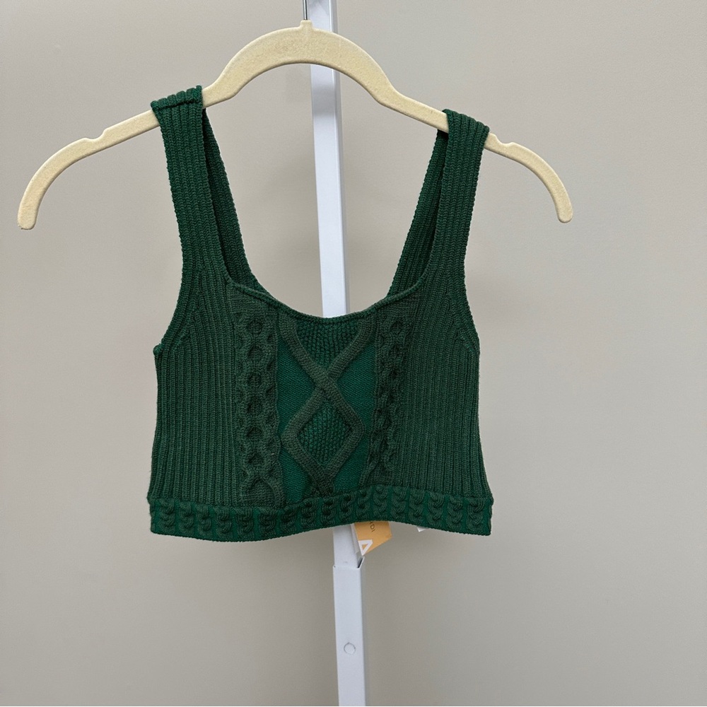 PAOLA BERNARDI GREEN TANK TOP NWT SIZE S\P